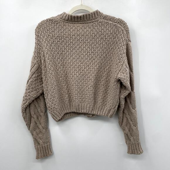 Free People Bonfire Cable Knit Cardigan Sweater - Picture 5 of 7